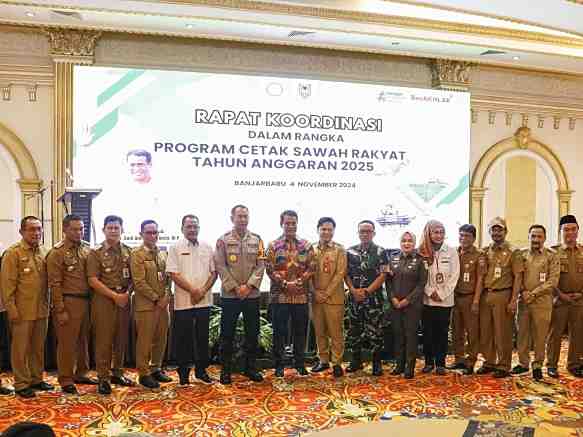 Kementan Targetkan Cetak Sawah 500 Ribu Ha di Kalsel untuk Swasembada Pangan