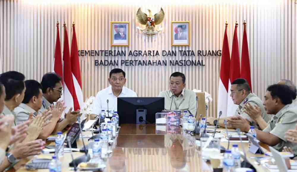 Menhan dan Menteri ATR/BPN Bahas Sinergi Tata Ruang dan Pertanahan untuk Dukung Pertahanan Negara