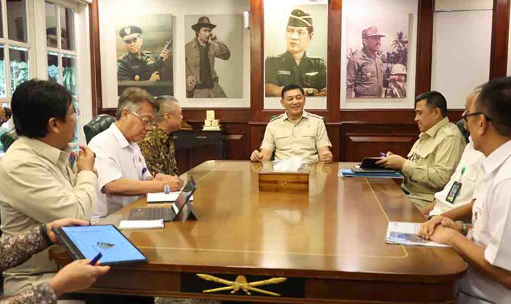 Menhan - Menhub Bertemu Bahas Kolaborasi Kembangkan Infrastruktur Pertahanan