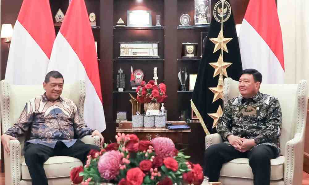Menko Polkam Budi Gunawan Bahas Keamanan Siber dengan Rakyat Merdeka Group