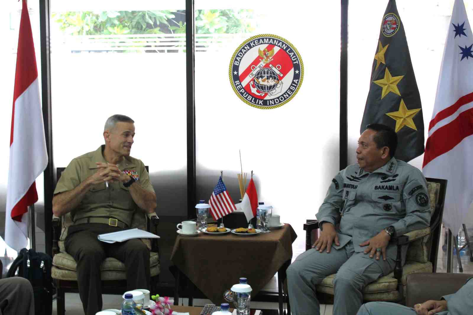 Bakamla RI dan 1st Marine Logistics Group AS Perkuat Sinergi untuk Keamanan Maritim