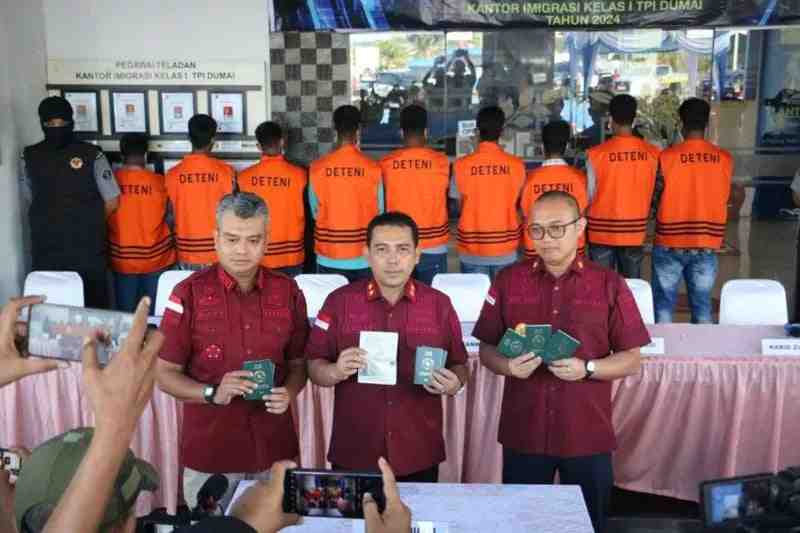 Imigrasi Dumai Amankan WNA yang Berupaya Menyeberang ke Malaysia