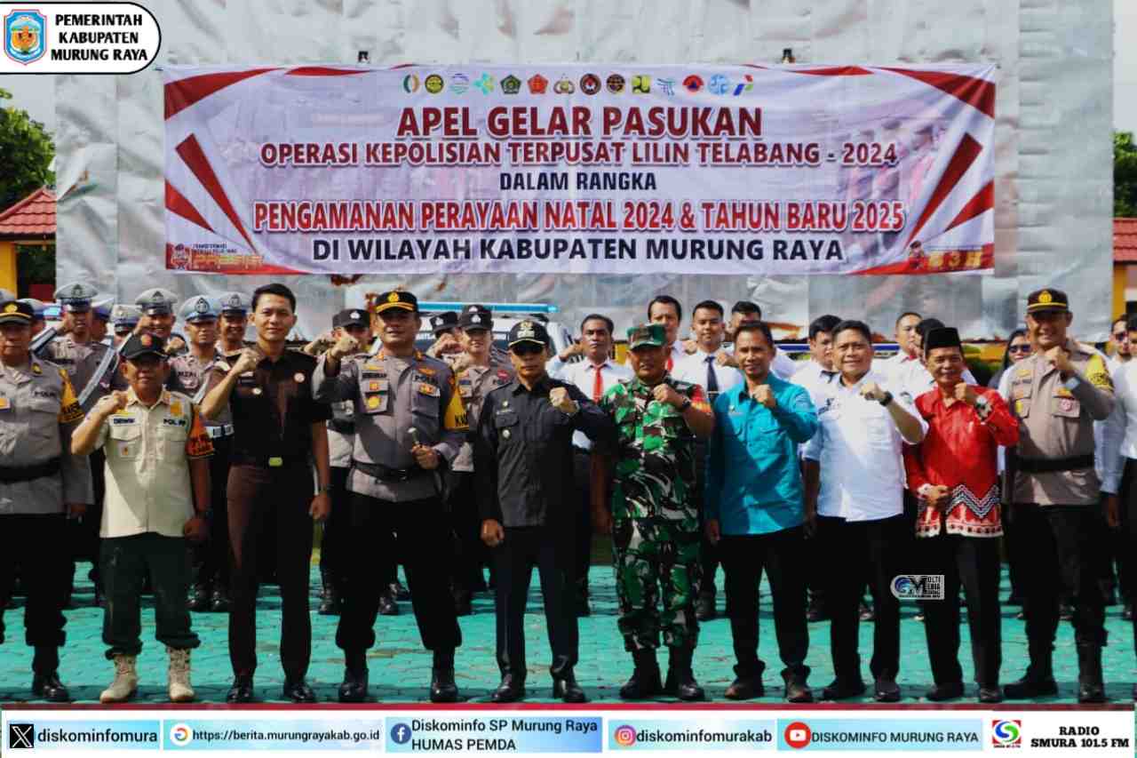 Polres Mura Gelar Pasukan Operasi Kepolisian Terpusat Lilin Telabang 2024