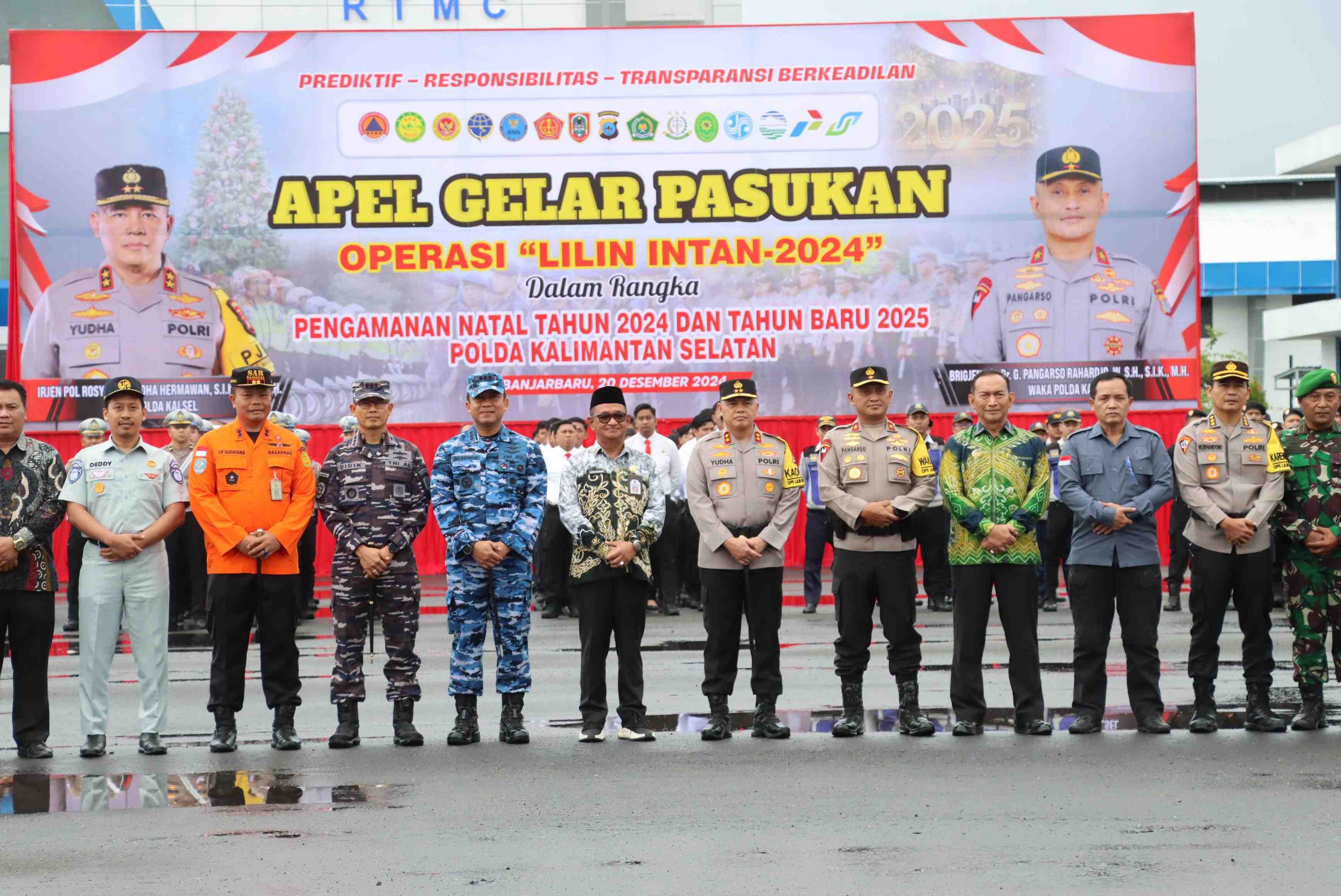 Apel Gelar Pasukan Operasi Lilin Intan-2024, Gubernur Kalsel Harapkan Kerja sama Pengamanan Nataru
