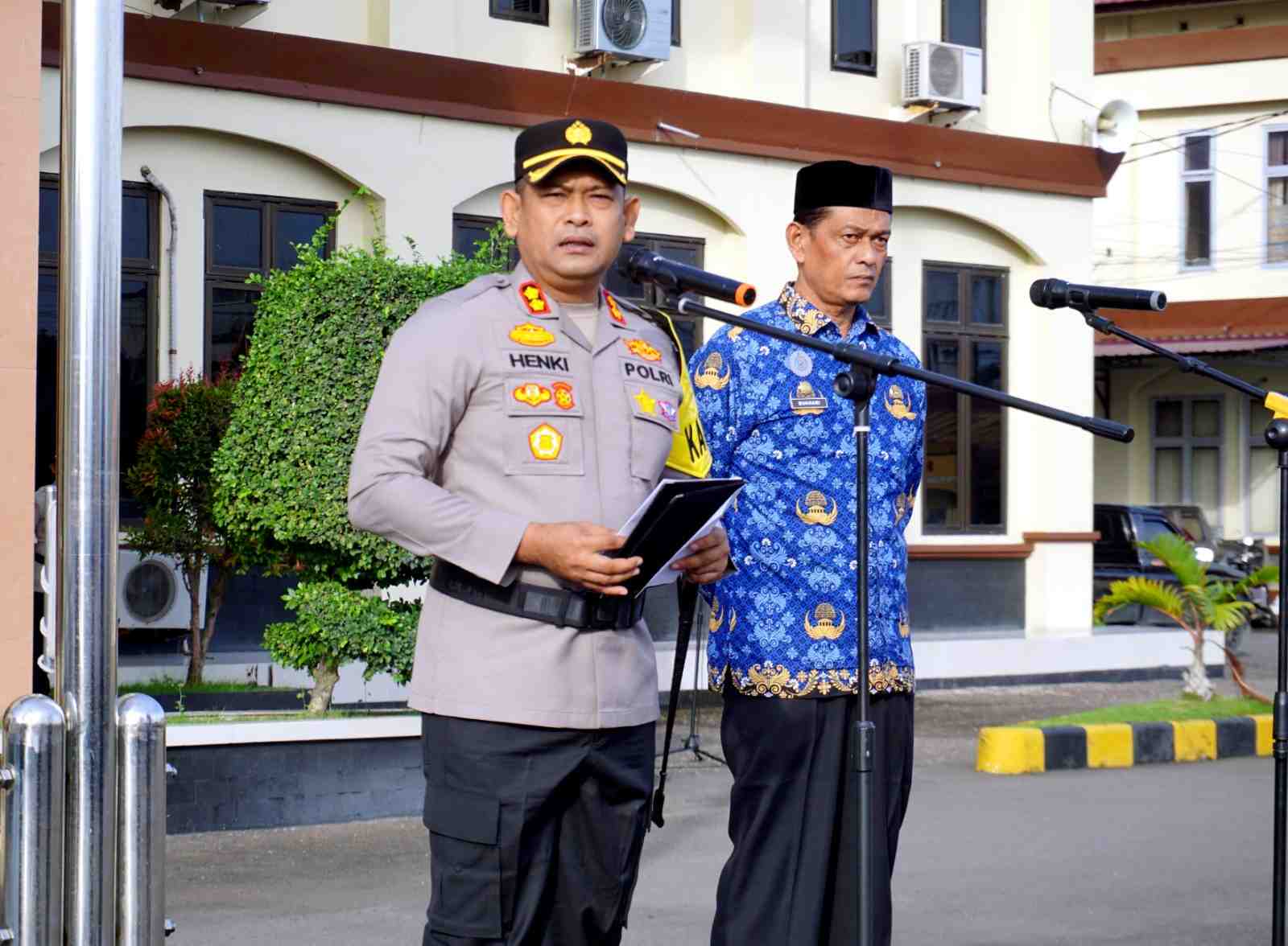 Kapolres Pimpin Apel Gelar Pasukan Operasi Lilin Seulawah 2024
