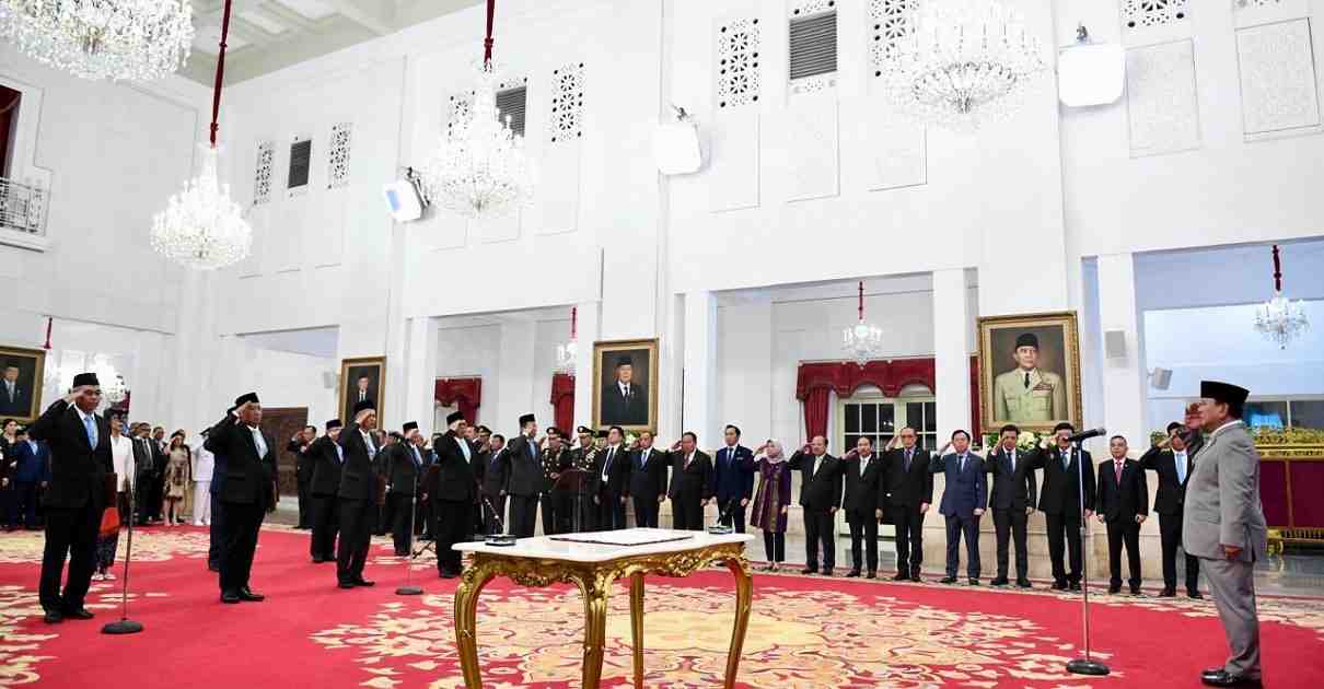 Presiden Prabowo Saksikan Pengucapan Sumpah Pimpinan dan Dewas KPK Periode 2024-2029