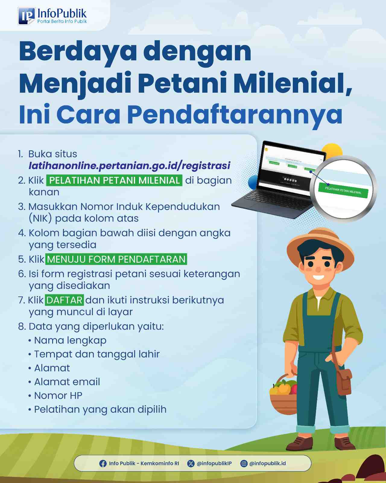 Jadilah Petani Milenial yang Berdaya, Ikuti Pelatihannya Sekarang!