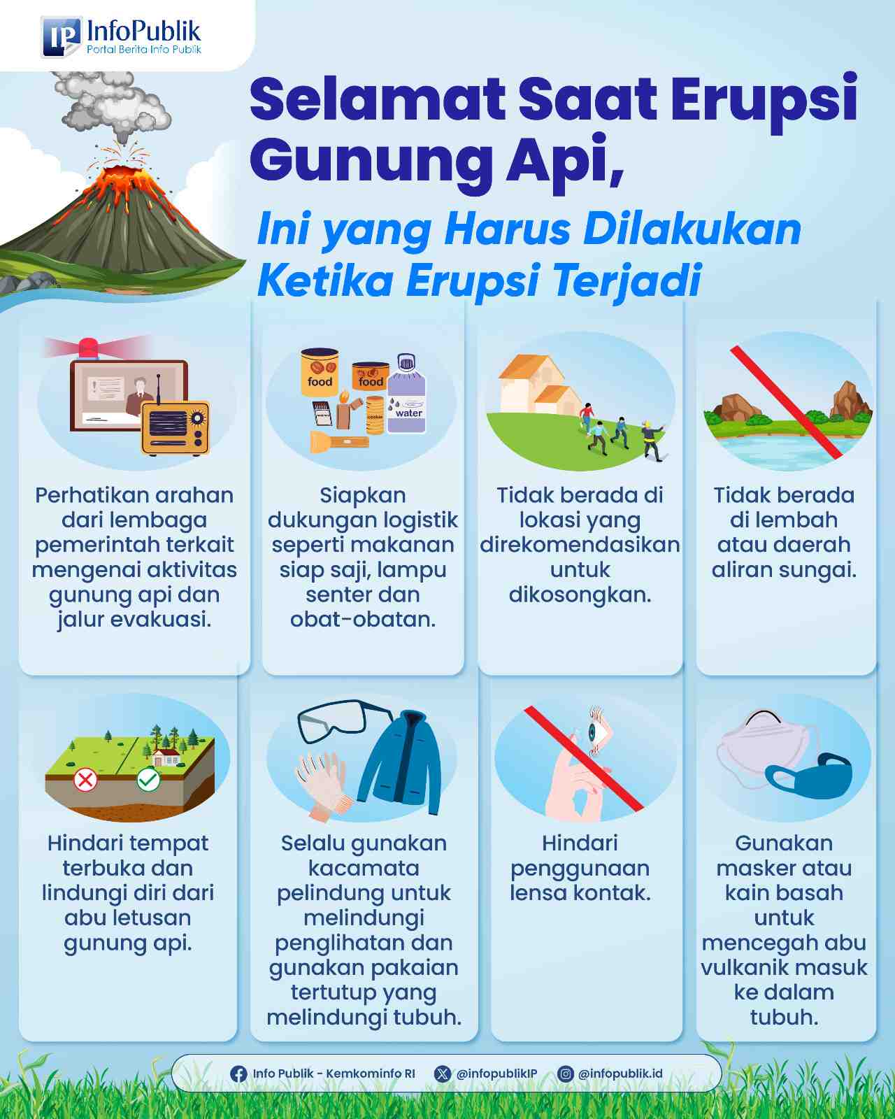 Ini Panduan Aman Saat Erupsi Gunung Api