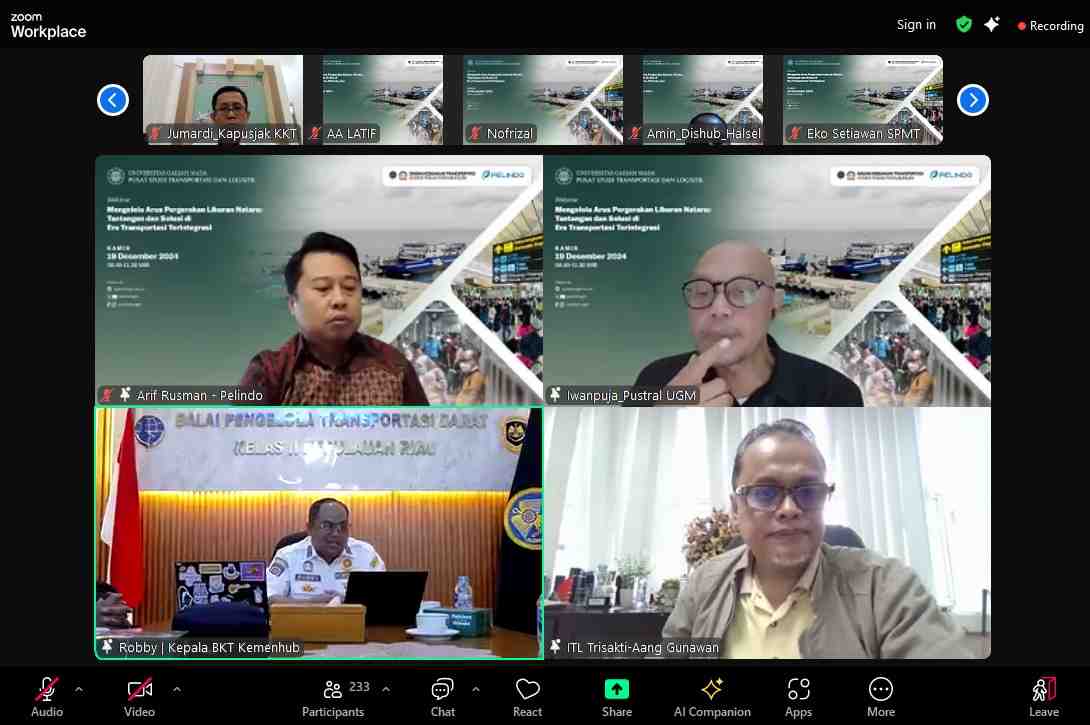 Jelang Nataru 2024/2025, Pustral UGM Gelar Webinar Pengelolaan Arus Pergerakan Liburan
