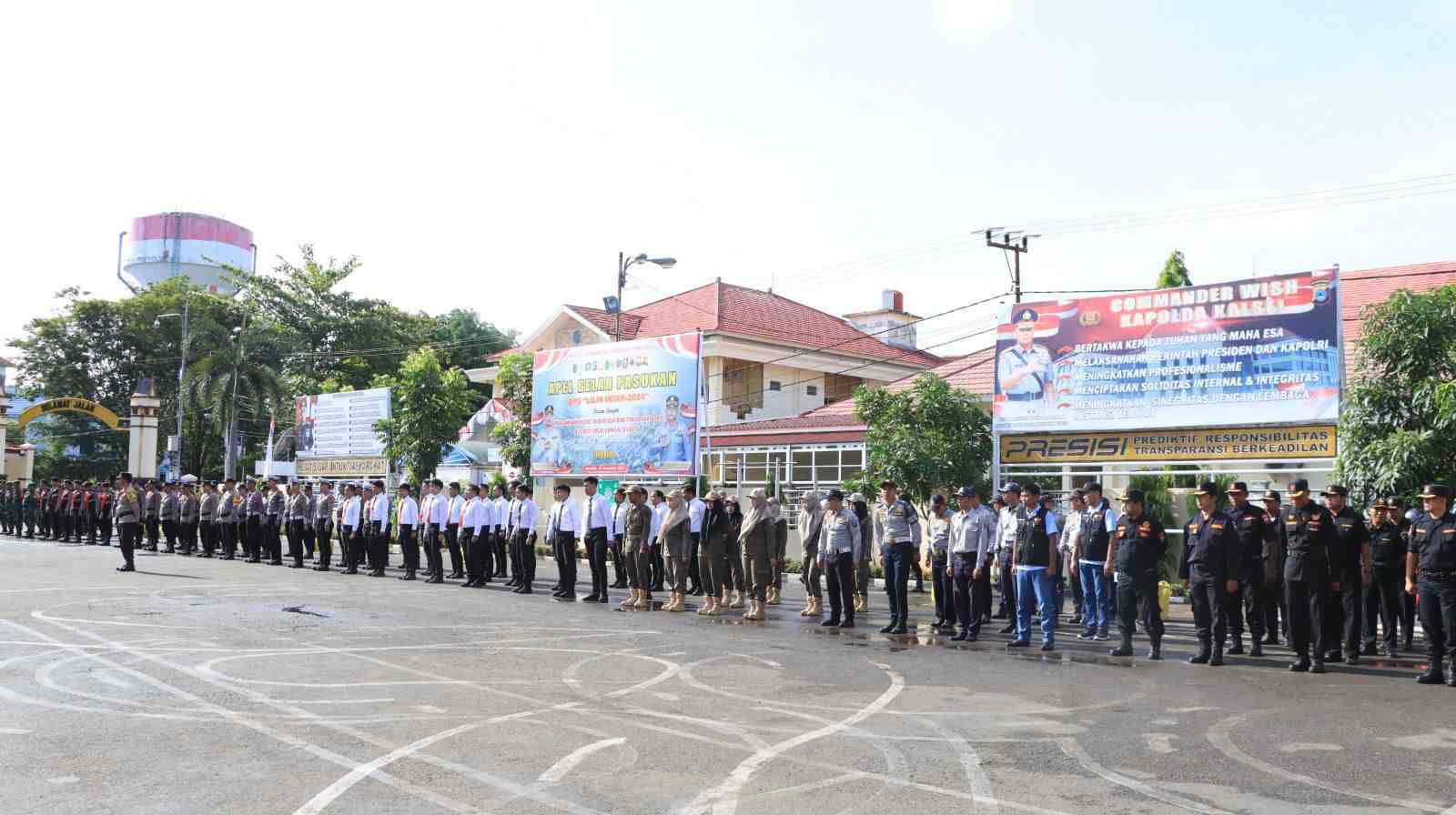Jelang Nataru, Kapolres HSU Pimpin Apel Gelar Pasukan Operasi Lilin Intan 2024