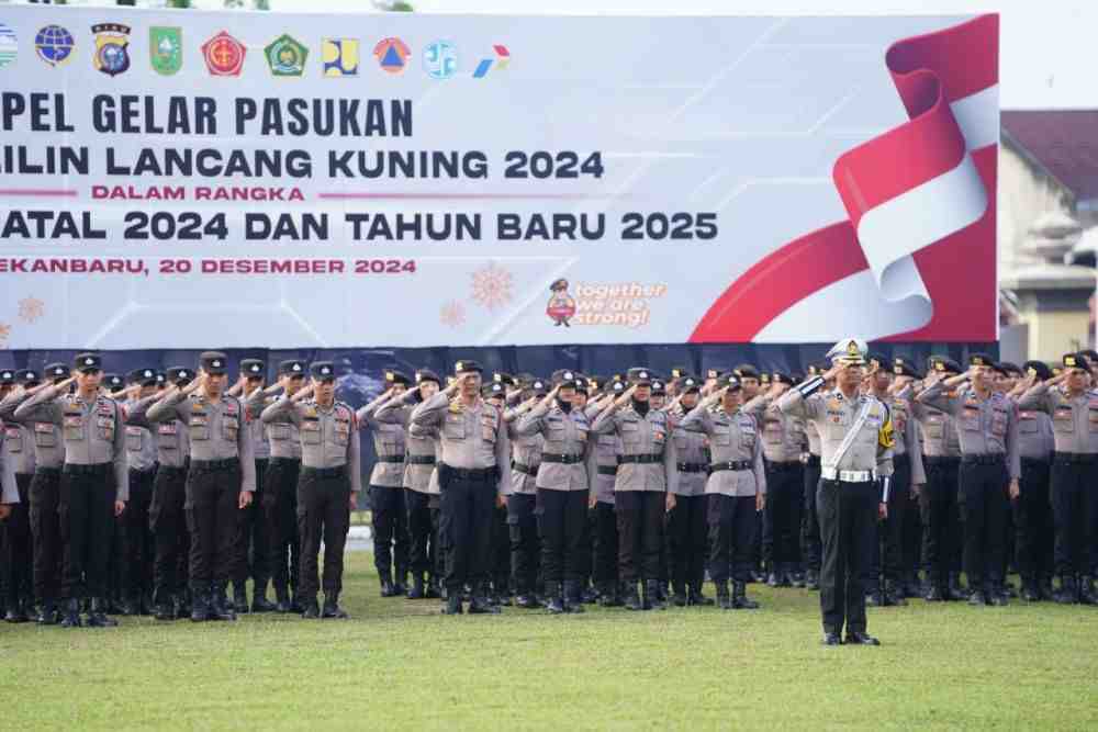 Sebanyak 2.812 Personel Gabungan Siap Amankan Nataru di Riau