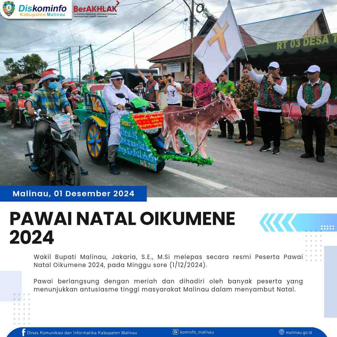 Pawai Natal Oikumene 2024, Pupuk Kebersamaan dan Tali Silaturahmi Masyarakat Malinau