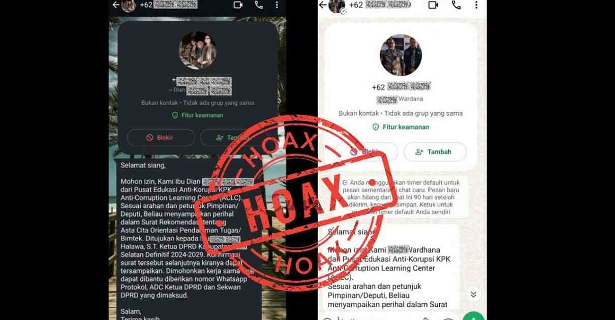 Waspada, Penipuan Mengatasnamakan Pegawai KPK via Pesan WhatsApp 