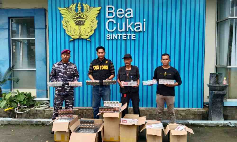 Tim Gabungan Pengamanan Natal dan Tahun Baru Amankan 44.260 Batang Rokok Ilegal