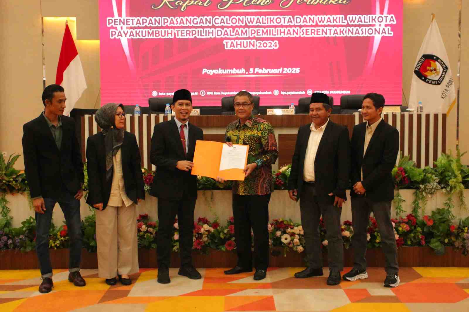 KPU Payakumbuh Tetapkan Pasangan ZuZeMa sebagai Pemenang Pilkada 2024