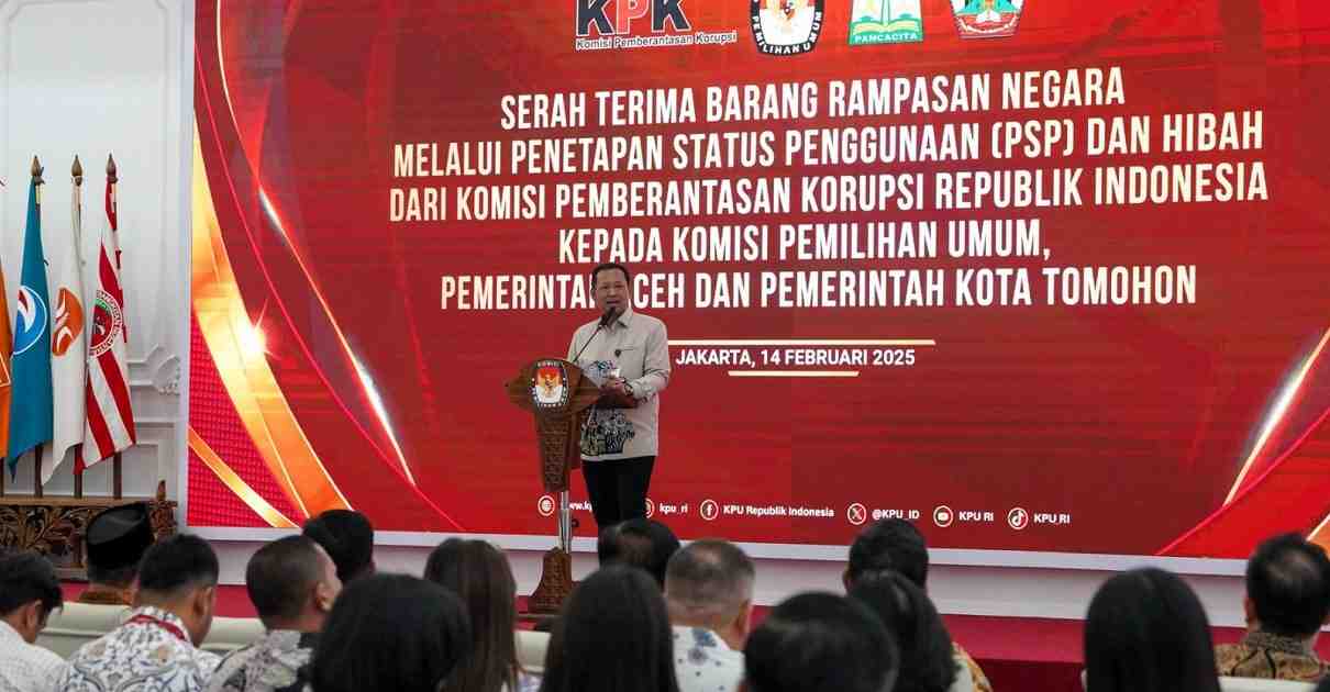 KPK Serahkan Barang Rampasan Negara Senilai Rp18,52 Miliar untuk KPU dan Pemda