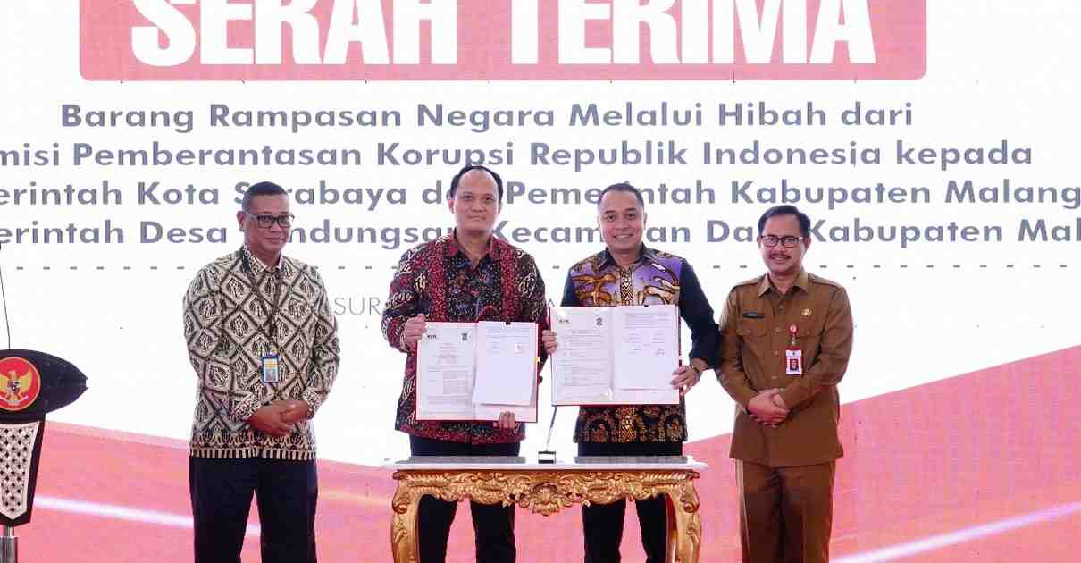 KPK Serahkan 10 Aset Rampasan ke Pemkot Surabaya dan Pemkab Malang