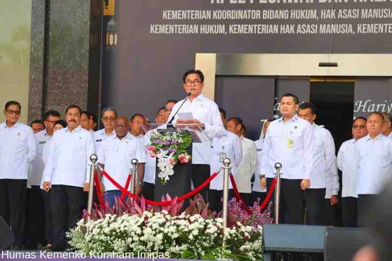 Menko Kumham Imipas: Kerja Sama Internasional Perkuat Sistem Hukum Nasional