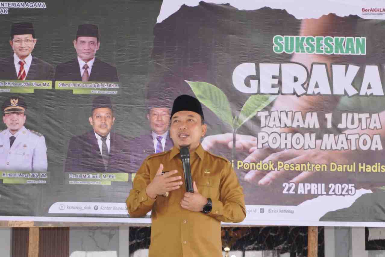Tanam 1 Juta Pohon Matoa, Pemkab Siak Rayakan Hari Bumi dengan Aksi Nyata