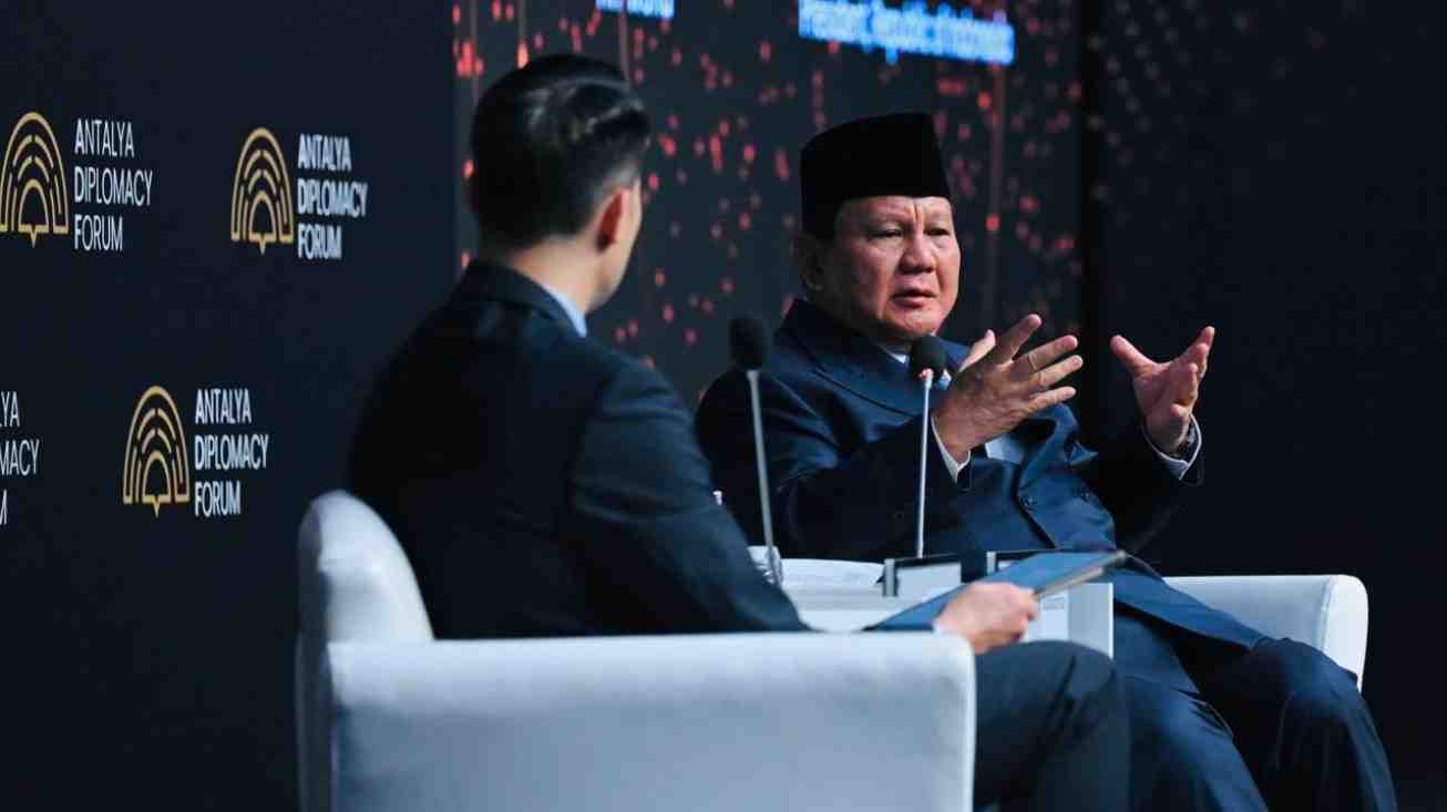 Di Antalya Diplomacy Forum, Prabowo Kecam Diamnya Barat atas Tragedi Gaza