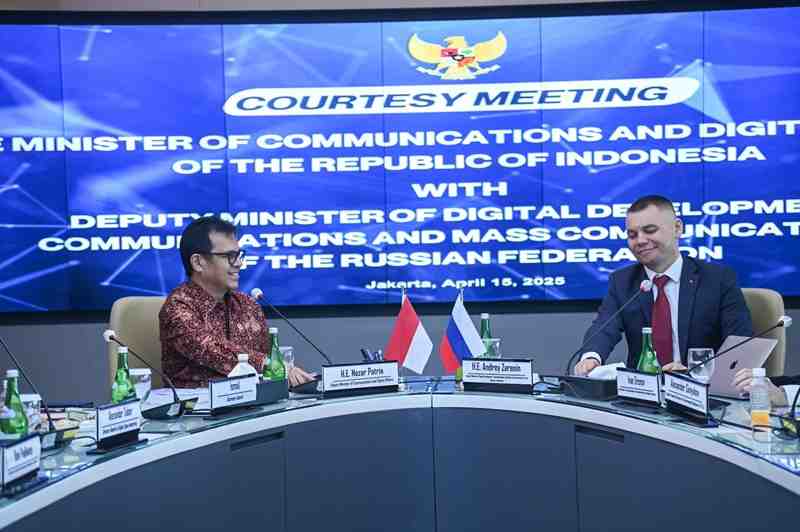 Indonesia - Rusia Jajaki Peningkatan Kerja Sama Telekomunikasi hingga Teknologi Digital Terkini