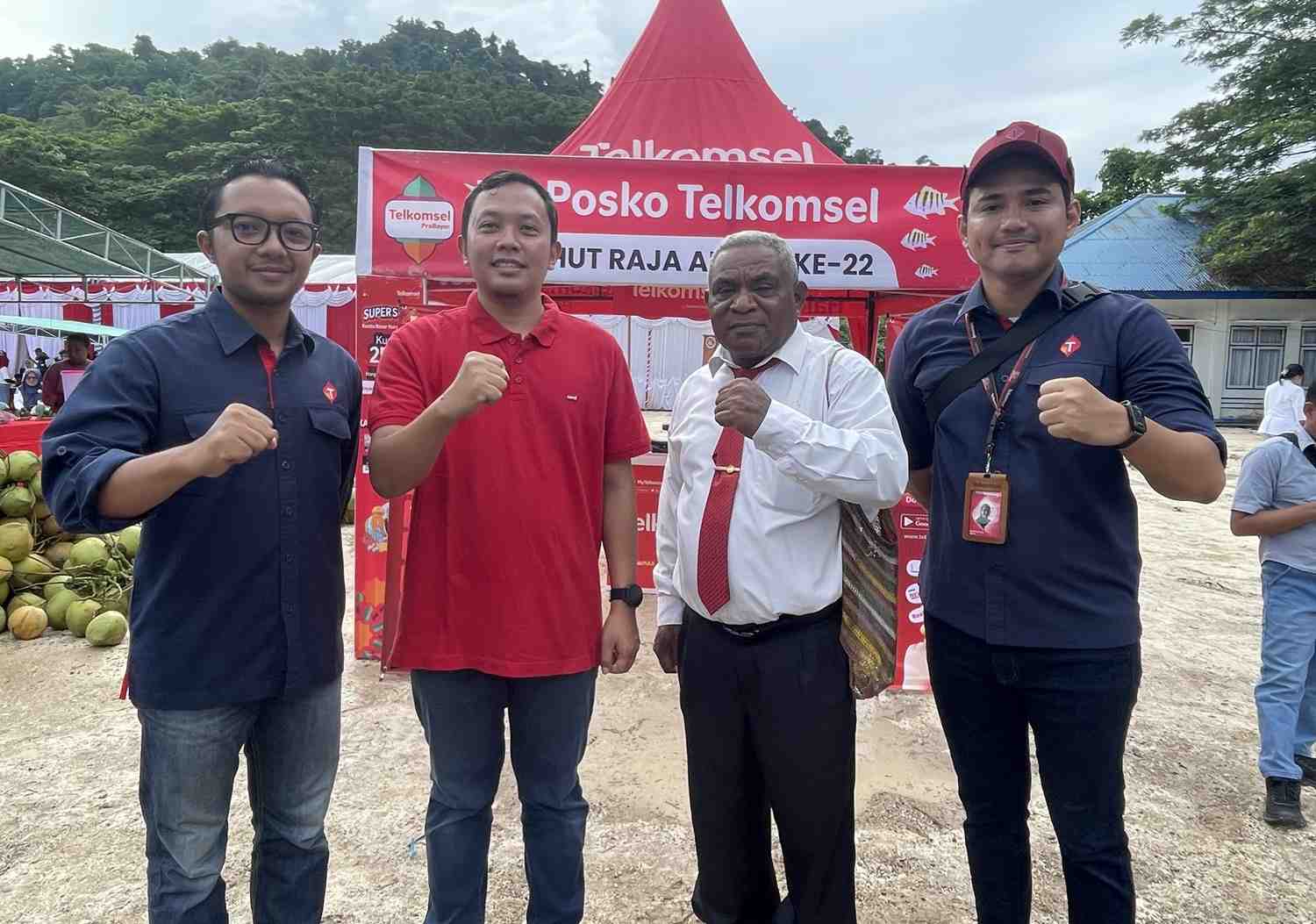  Telkomsel Perkuat Sinyal di Raja Ampat, Fokus di Pasar Snon Bukor, RSUD dan Wilayah Terluar