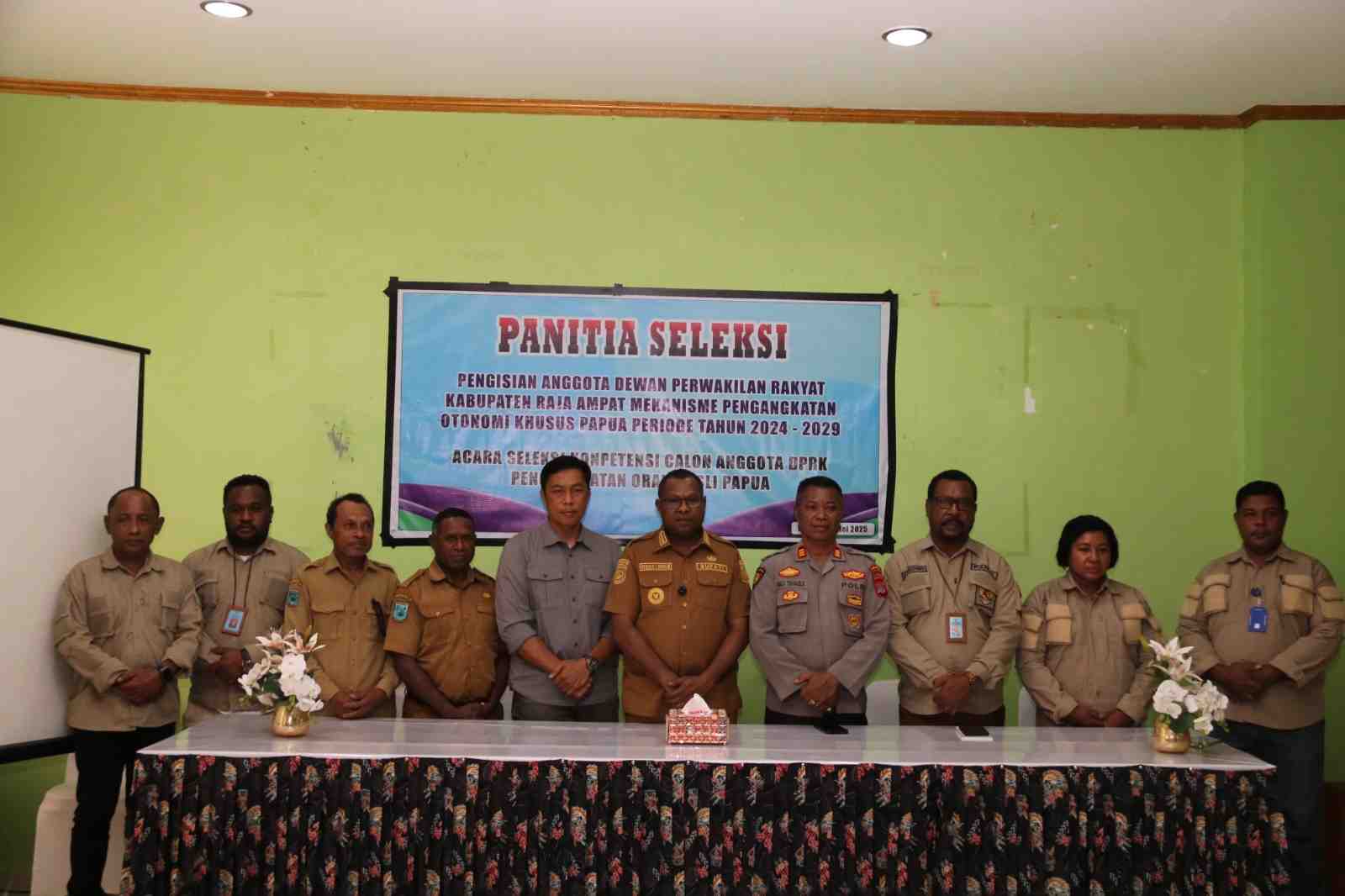 Pemkab Raja Ampat Buka Seleksi Kompetensi Calon DPRK OAP