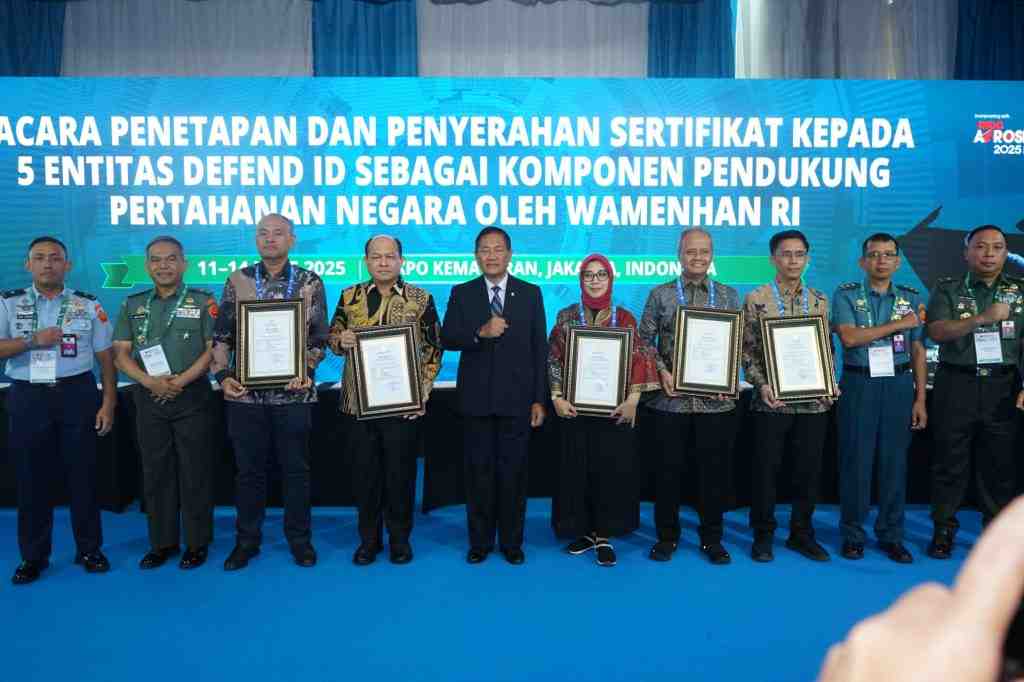 Wamenhan RI Tetapkan DEFEND ID sebagai Komponen Pendukung Pertahanan Negara