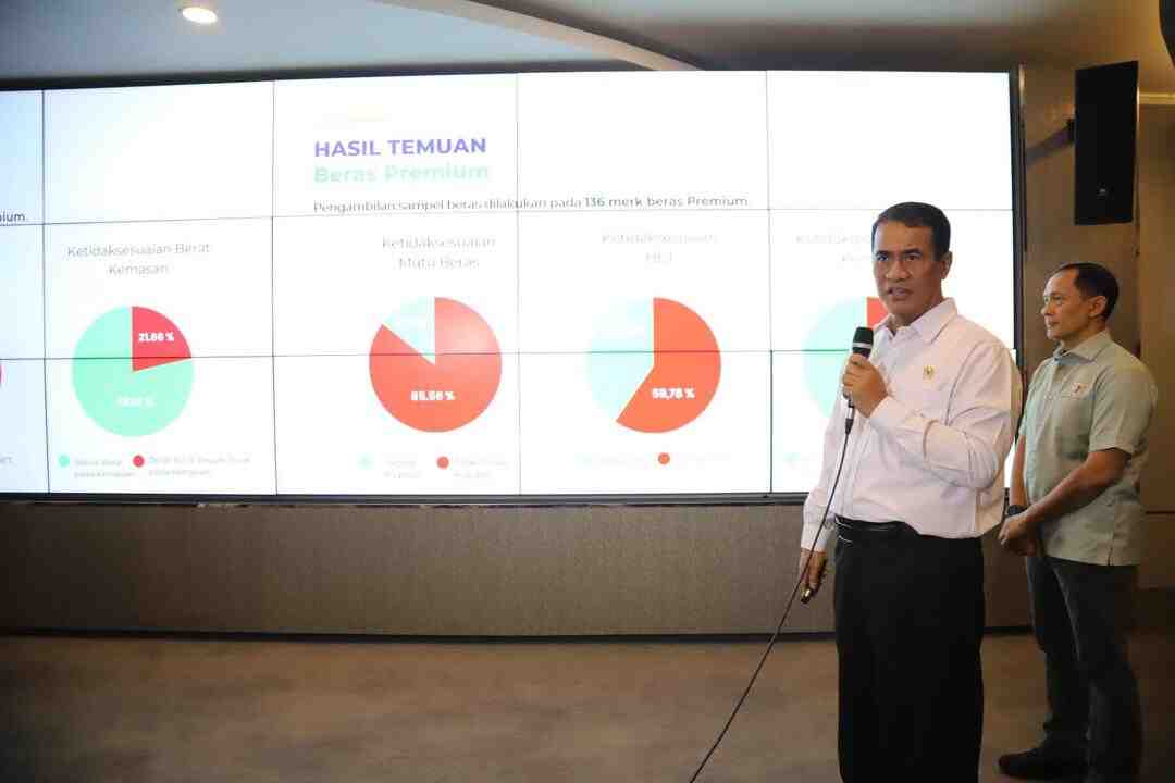 Investigasi Kementan: Mayoritas Beras Premium dan Medium tak sesuai Standar, Rugikan Konsumen Rp99,35 Triliun
