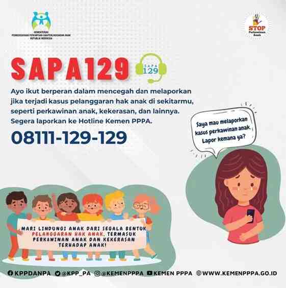 SAPA 129, Layanan Cepat dan Aman untuk Perempuan dan Anak Korban Kekerasan