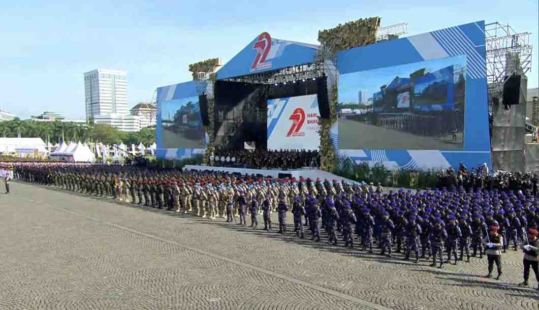 Sebanyak 5.888 Personel Gabungan Amankan HUT Bhayangkara Ke-79 di Monas