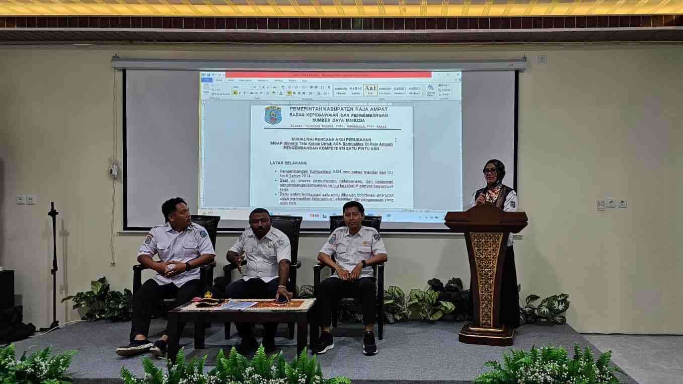 SIGAP Jadi Aksi Perubahan dalam Mewujudkan ASN Profesional di Raja Ampat
