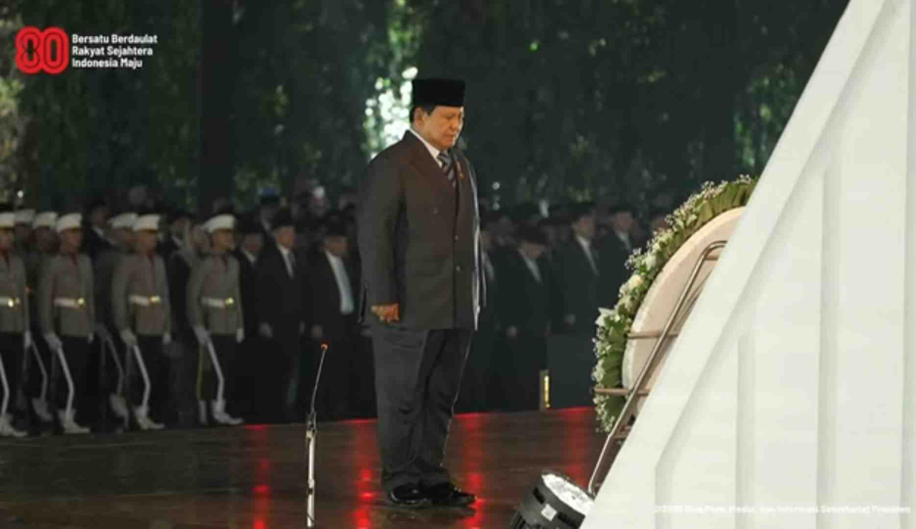 Presiden Prabowo Pimpin Ziarah Nasional dan Renungan Suci