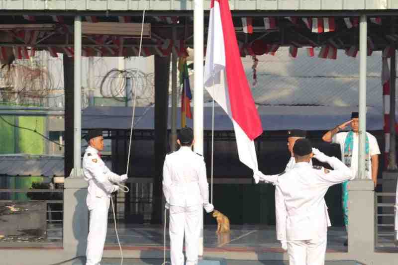 Napi Terorisme Kibarkan Bendera Mera Putih di Lapas Cipinang