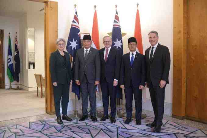 Indonesia dan Australia Perkuat Kemitraan Strategis Melalui Pertemuan 2+2 