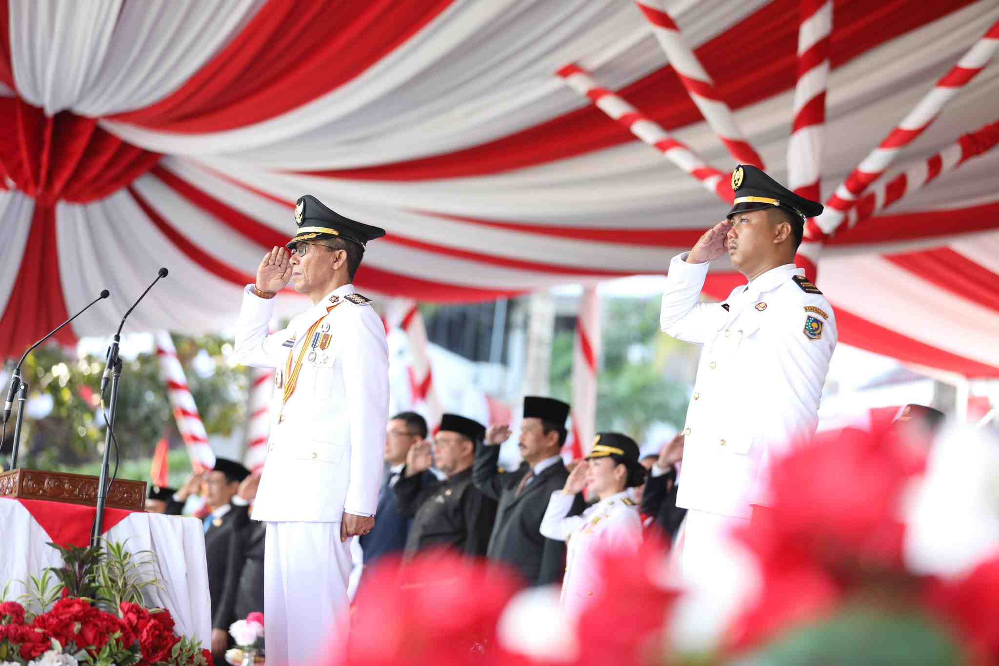 Upacara HUT ke-80 RI di Batam Berlangsung Khidmat,Paskibraka Kota Batam Sukses Kibarkan Merah Putih