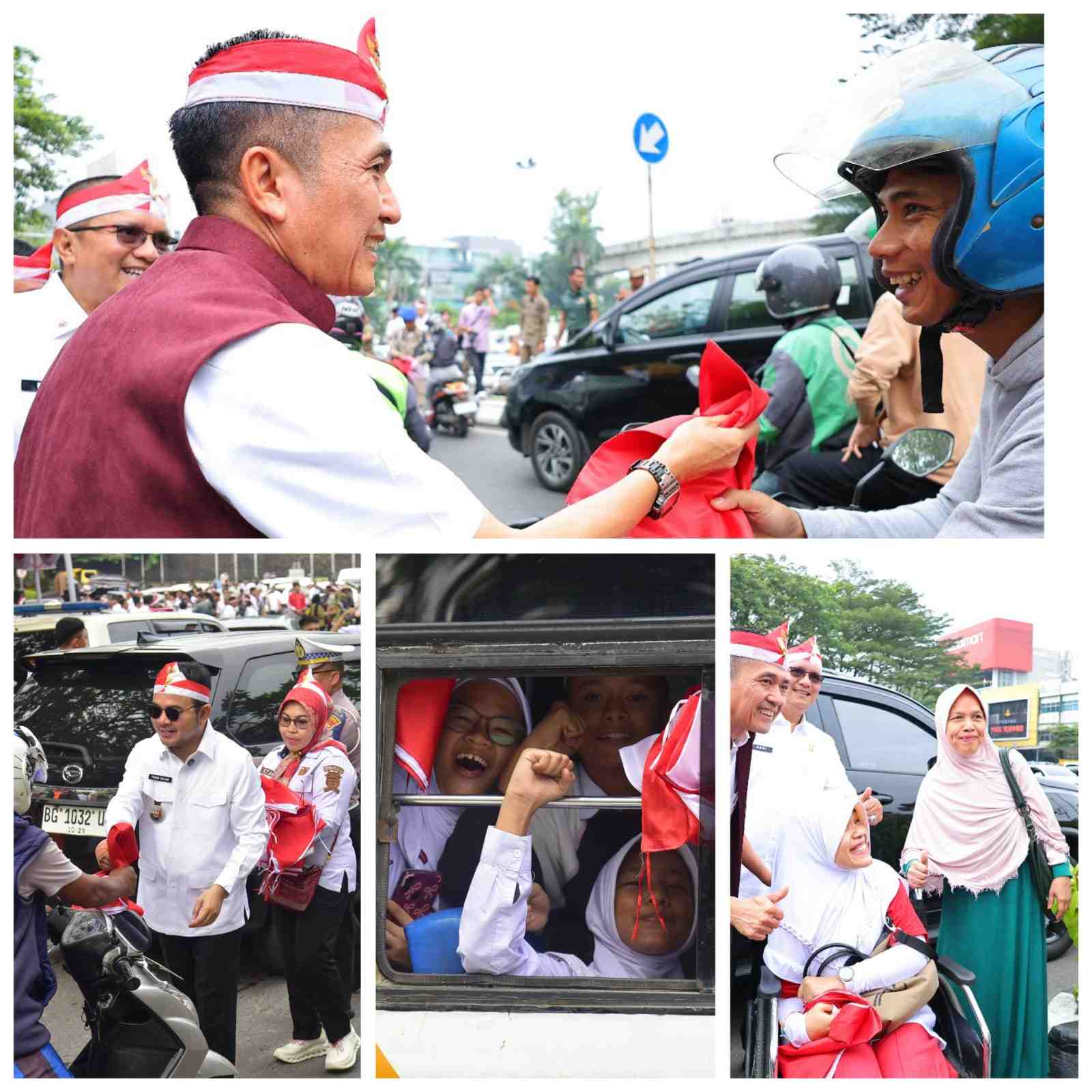Pemkot Palembang Bagikan 3.000 Bendera Merah Putih Sambut HUT RI ke-80
