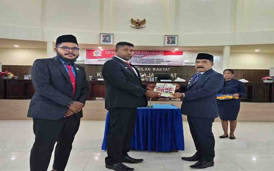 DPRK Raja Ampat Sahkan Perda LKPD Hasil Audit BPK TA 2024 
