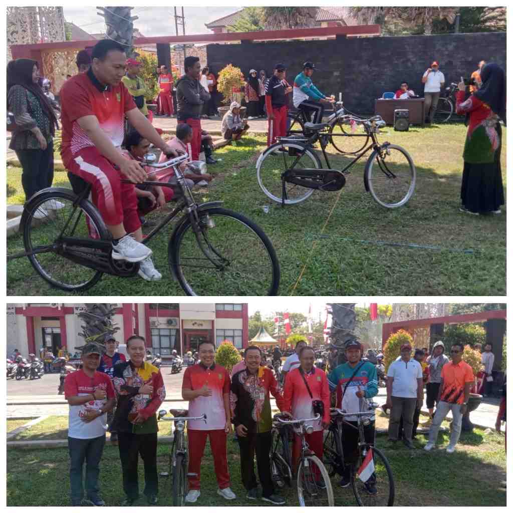 Lomba Sepeda Lambat Meriahkan HUT ke-80 RI di Sumenep