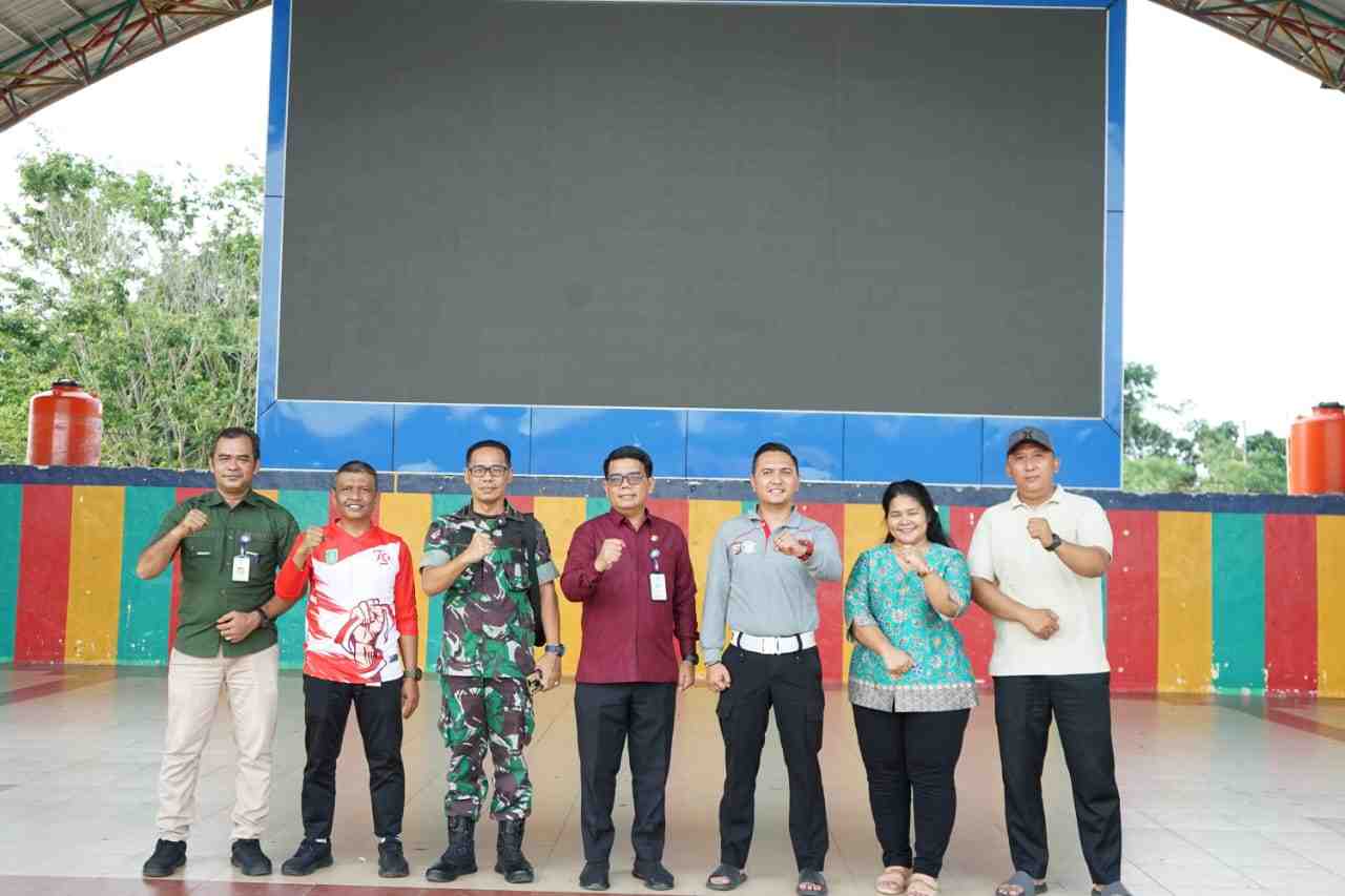 Sambut HUT ke-80 RI, Pemko Dumai Bersama TNI-Polri Tinjau Kesiapan Lokasi Upacara di Taman Bukit Gelanggang