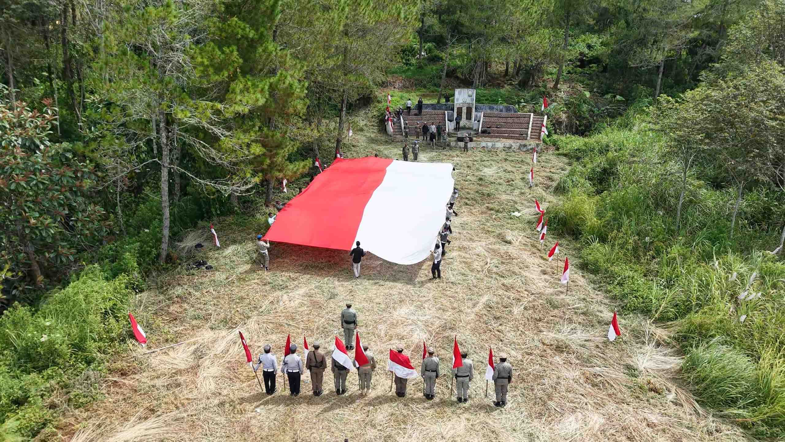 Apel Kebangsaan HUT ke-80 RI di Bukit Merah Putih Bener Meriah Berlangsung Khidmat