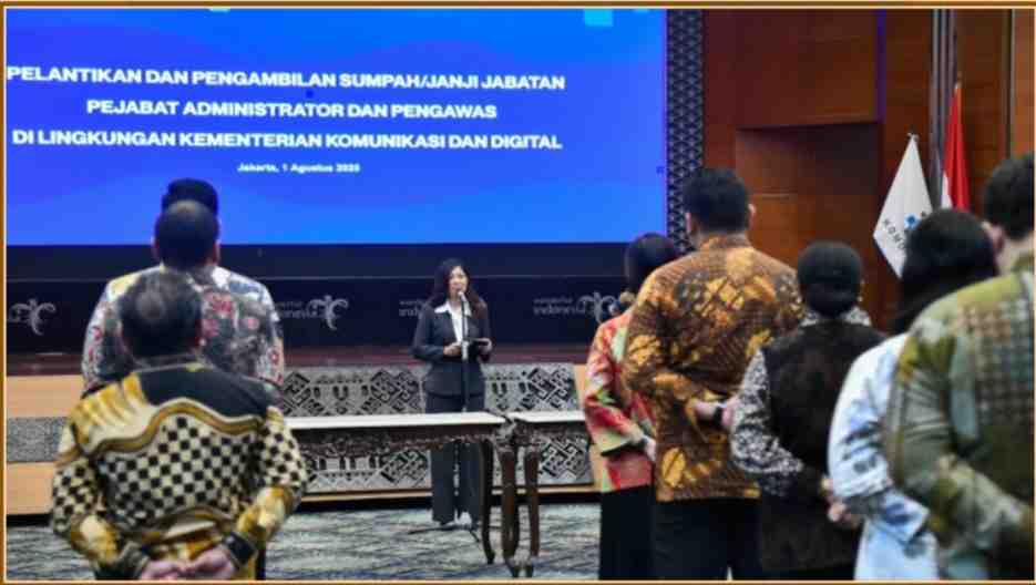 [SIARAN PERS] Lantik Pejabat Baru, Menkomdigi Tegaskan Birokrasi Harus Lincah dan Berdampak