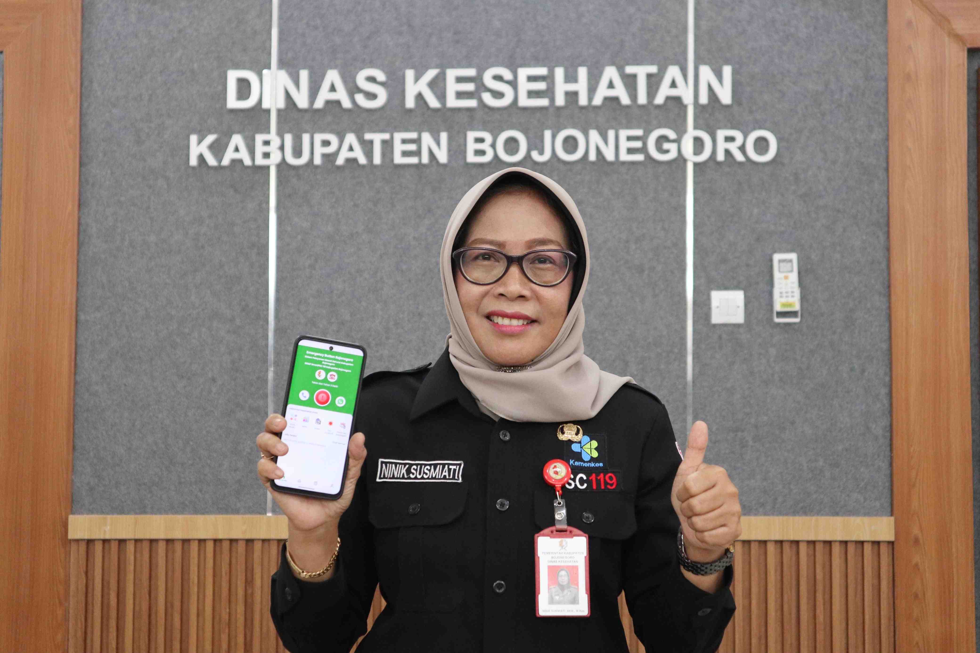 Cukup Tekan Tombol, Warga Bojonegoro Bisa Akses Layanan Darurat PSC 119