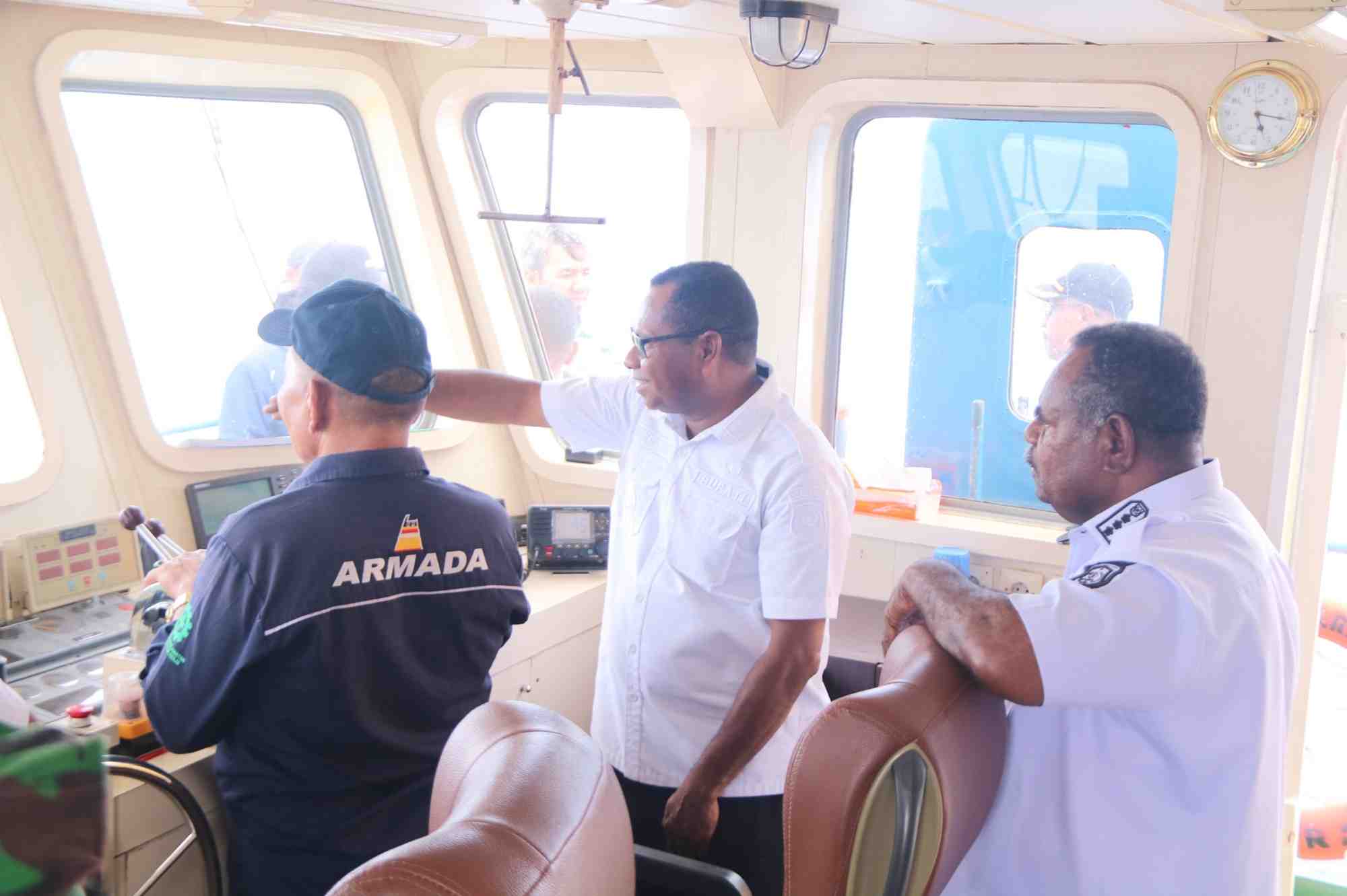 Kapal Perintis KM Gandha Nusantara 11 untuk Rute Waisai-Pulau Paam Resmi Beroperasi