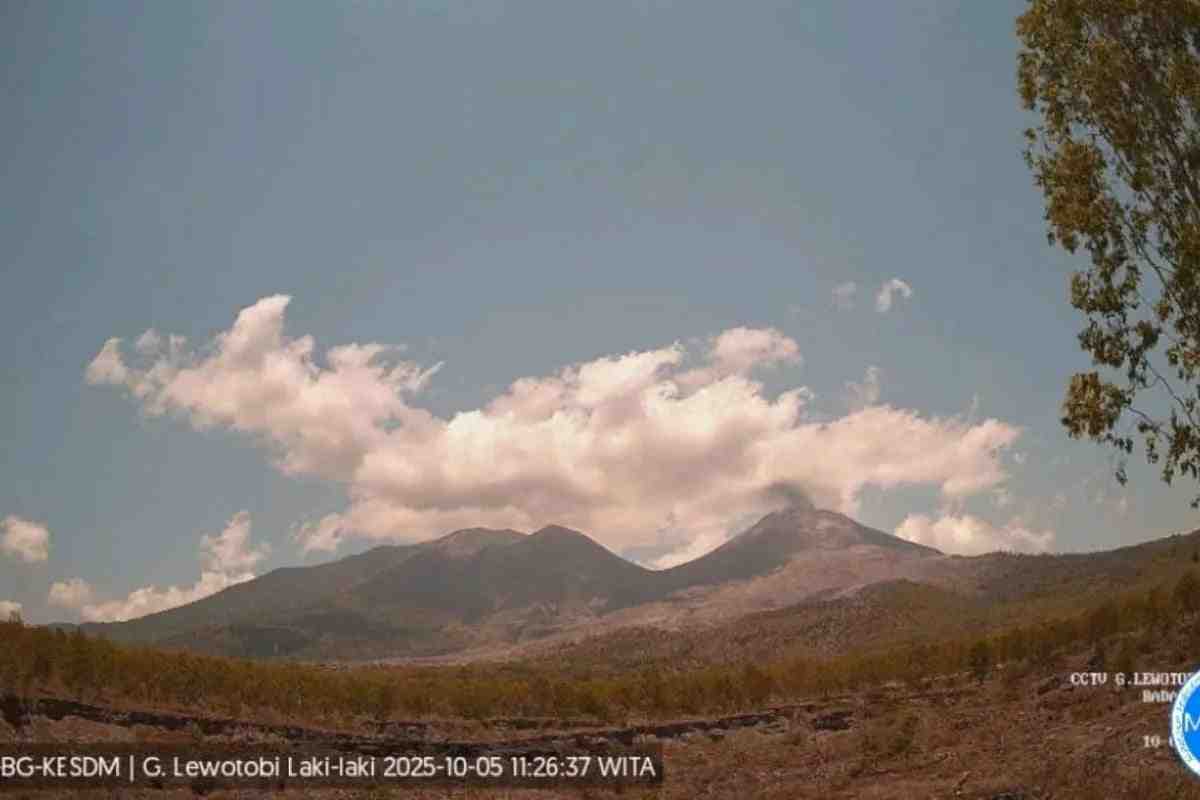 Siaga, Gunung Lewotobi Laki-laki Erupsi Tiga Kali