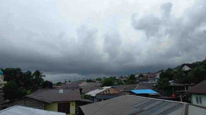 Sejumlah Wilayah Maluku Utara Berpotensi Hujan Lebat