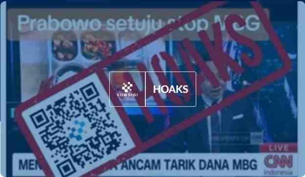 [HOAKS] Presiden Prabowo Setuju Berhentikan Program Makan Bergizi Gratis (MBG)