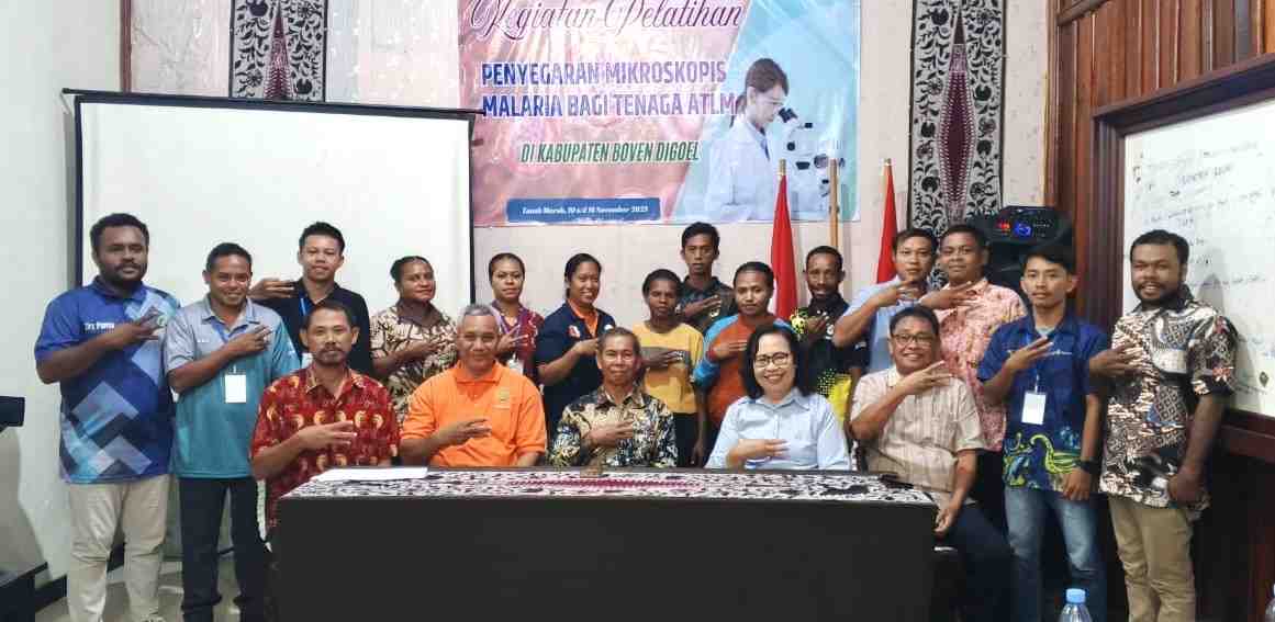 Pemkab Boven Digoel Tingkatkan Kompetensi ATLM untuk Perkuat Diagnosis Malaria di Daerah Endemis