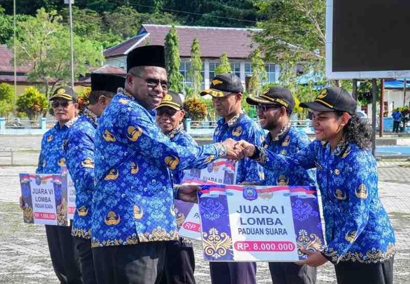 Bupati Raja Ampat Ajak ASN Perkuat Integritas dan Pelayanan Publik di HUT ke-54 KORPRI