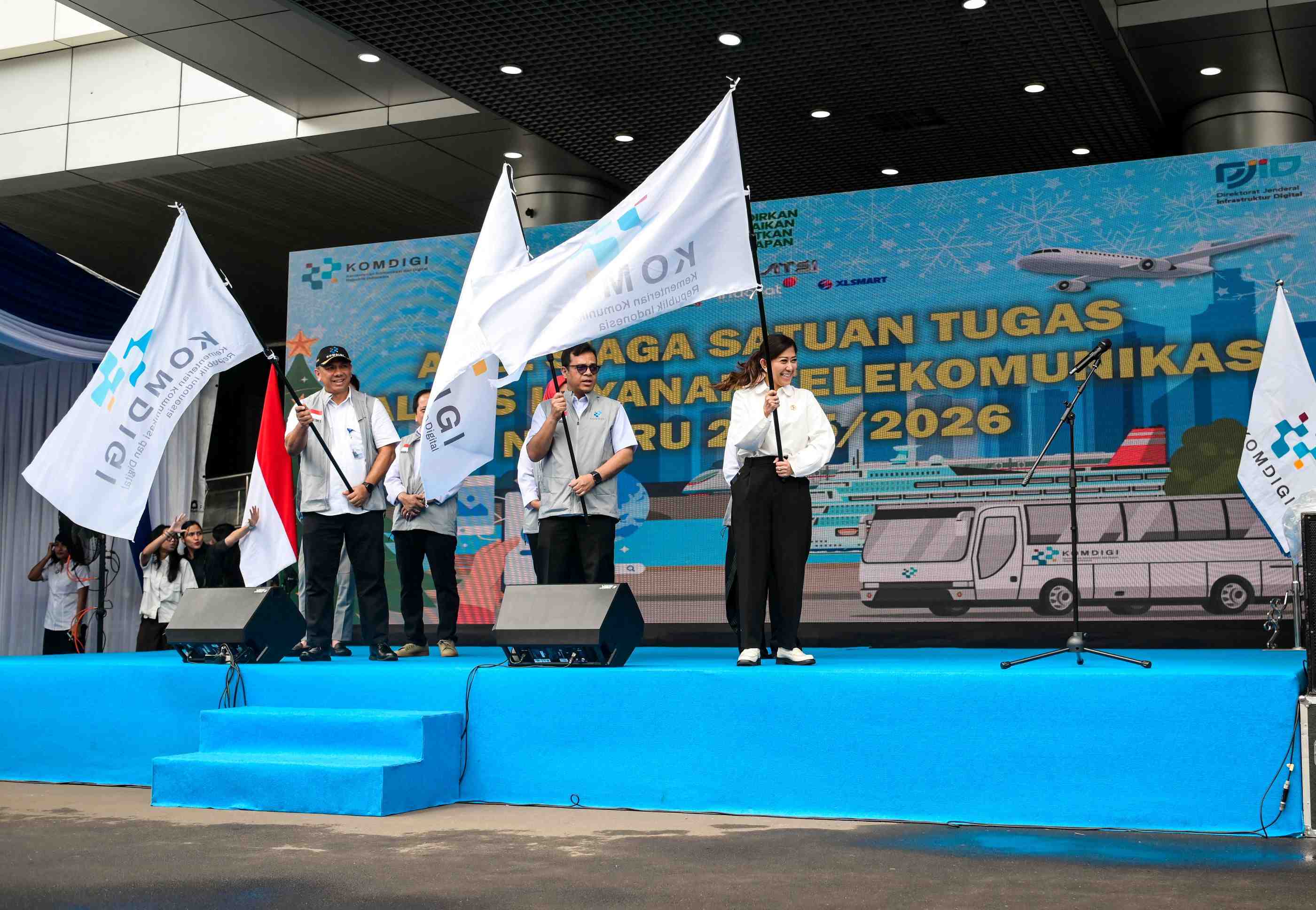 Menkomdigi Pimpin Apel Siaga Layanan Telekomunikasi Natal 2025 dan Tahun Baru 2026